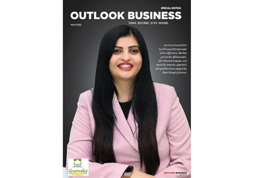 Archana Kute featuring on cover page of Outlook Business Magazine-2022