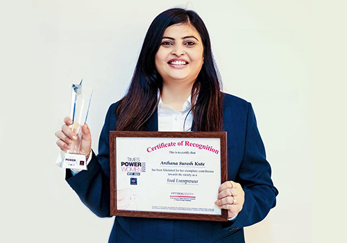 archana suresh kute Felicitated during Times Power Women West India 2020 awards