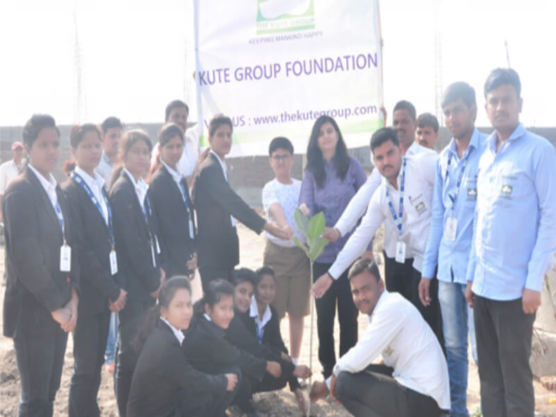 Tree Plantation in Beed - Kute Group Foundation